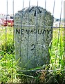 Old Milestone by the A392, Quintrell Road, Newquay
