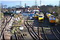 Track maintenance trains in Totton yard