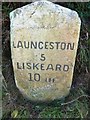 Old Milestone by the B3254 at Slipperhill