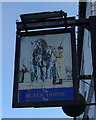 Sign for the Black Horse Inn, Batley