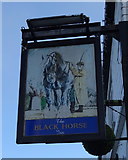 SE2225 : Sign for the Black Horse Inn, Batley by JThomas