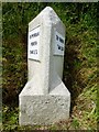 Old Milestone by the B3284, south of Higher Golla