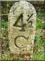 Old Milestone by the former A388 at Paynter