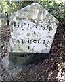 Old Milestone by the A394, north east of Antron