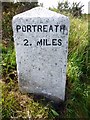 Old Milestone by the B3300, north of Tolgus Mill