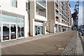 Dockside path at Royal Victoria Dock, London Docklands