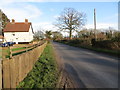 Hargham Road at Church Cottages