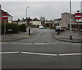 No Entry signs at the eastern end of Conway Road, Newport