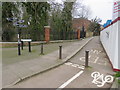 Cycle path near Forty Hall, near Enfield