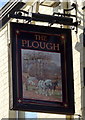 Sign for the Plough Inn, Northorpe