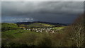 Shower clouds north of Calver as seen from Bramley Wood