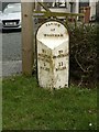 SK8024 : Milepost, Waltham on the Wolds by Alan Murray-Rust