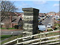 Parapet of old railway bridge, Hartley