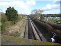 The railway line at Whitstable