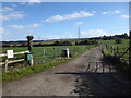 The approach to Court Lees Farm