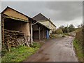 Barn and house on the lane to Hollacombe Cross