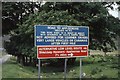 Road sign at Tornapress for the road to Applecross