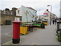 TQ3688 : Post box and parklet on Coppermill Lane, Walthamstow by Malc McDonald