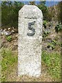 Old Milestone by the B3318, south of Boslow Farm