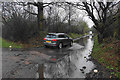 Flooded track to Praewood Farm