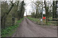 Footpath towards The New Barn and The Aylesbury Ring