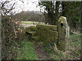 Stile on footpath south of The Hollies, Hoylandawaine