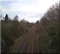 Railway lines at Belle Vue