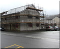 Scaffolding on a Treorchy corner