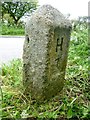 Old Milestone by the A394, west of Little Trewince