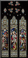 TF0544 : Stained glass window, St Botolph's church, Quarrington by Julian P Guffogg