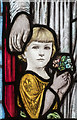 Stained glass window detail, Quarrington church