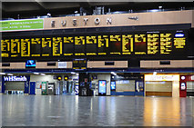 TQ2982 : Euston railway station at night by Thomas Nugent