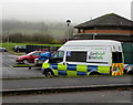 SO0528 : GoSafe police vehicle parked below Cambrian Close, Brecon by Jaggery