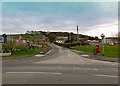 Roborough Road passing a new development on Trayne Farm