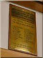 NY8464 : Haydon Bridge Methodist Church - war memorial plaque by Stephen Craven