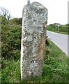 Old Guide Stone by the B3285 at Zelah Hill