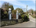 Old petrol pumps, Farway