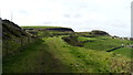 Dismantled railway now walkway below Hillhead Quarry