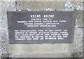 NT7233 : Kelso  Bridge  information  plaque  on  stonework by Martin Dawes
