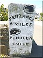 Old Milestone by the B3306 in Portherras