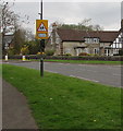 SO6302 : Warning sign - School, Church Road, Lydney by Jaggery