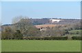 Across fields towards the white horse