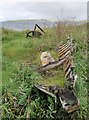 HY2605 : Remains of boat and winch, Sandside, Graemsay, Orkney by Claire Pegrum