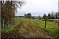 Muddy entrance to field, Arvalee