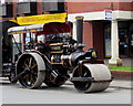 Fowler road roller detail, High Street, Stonehouse