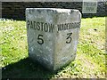 Old Milestone by the A389, north of Trevear Farm