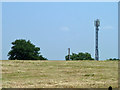 Telecommunications mast near Harvil Road