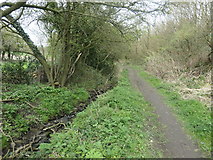 SE3323 : Public footpath and issue-fed stream by Christine Johnstone
