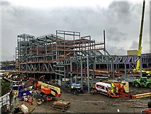 SE3406 : The rebuilding of Barnsley (cinema and car park) by Steve  Fareham