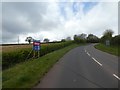 Sign advertising development land, edge of Alphington